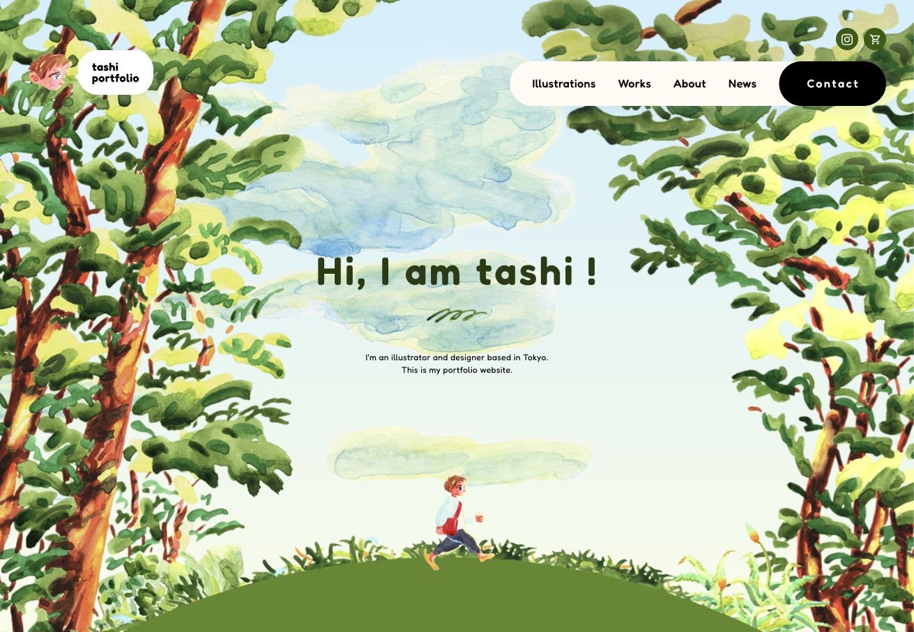 tashi designの公式サイトのメインビジュアル